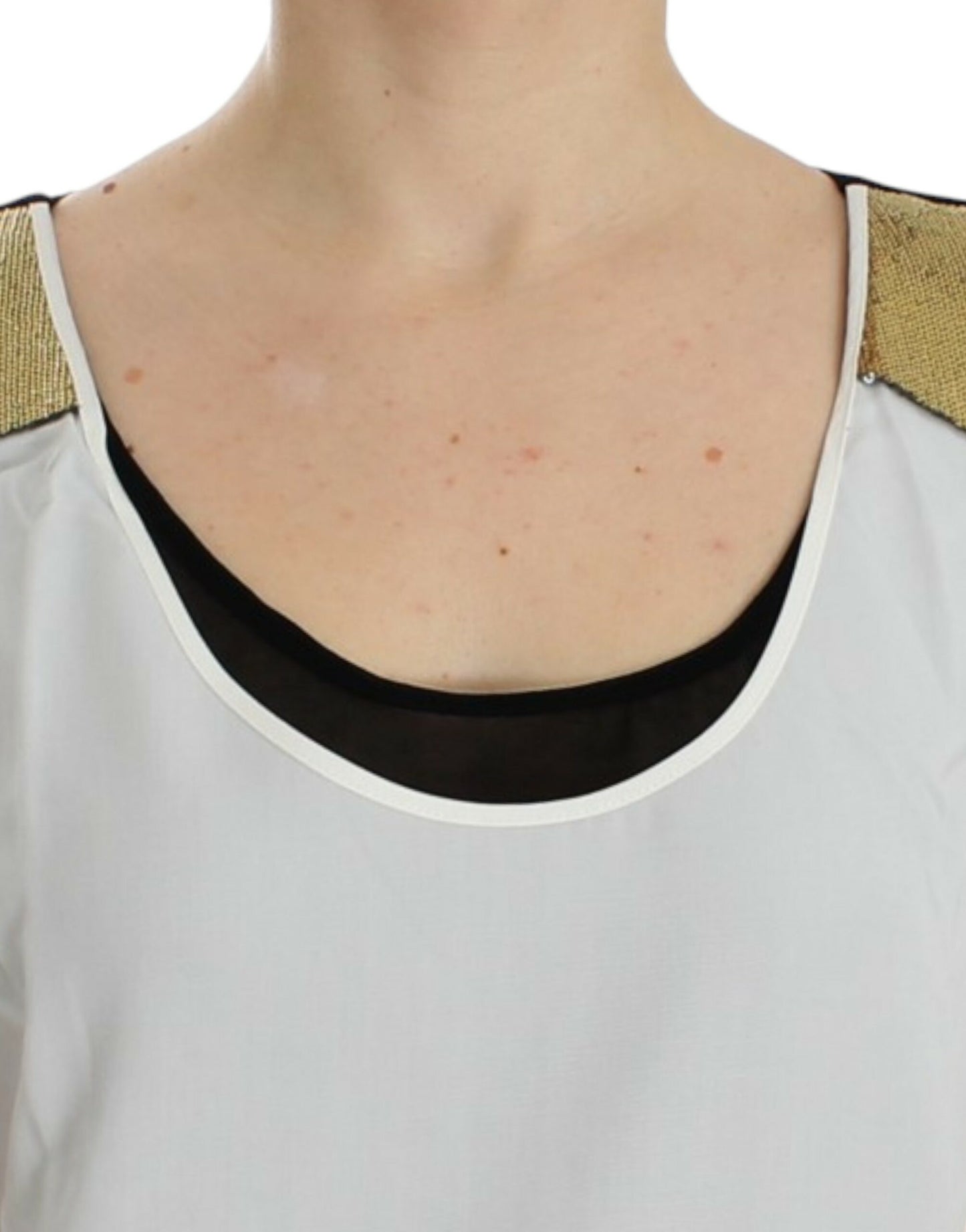 Top senza maniche bianco Costume National
