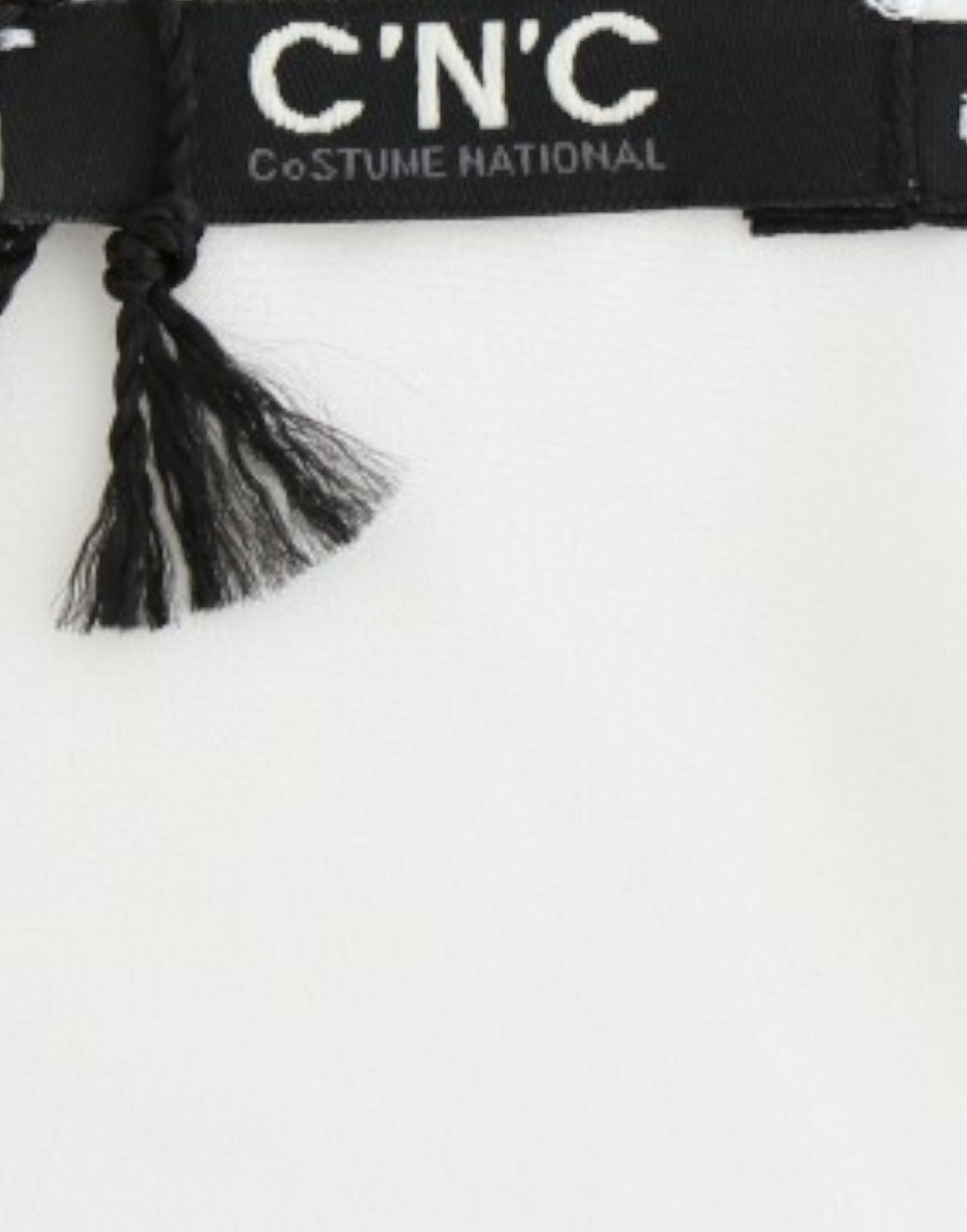 Blusa con stampa a motivo bianco Costume National