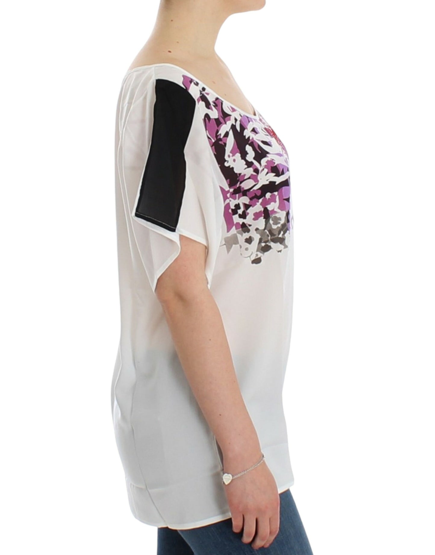 Blusa con stampa a motivo bianco Costume National