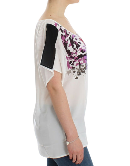 Blusa con stampa a motivo bianco Costume National