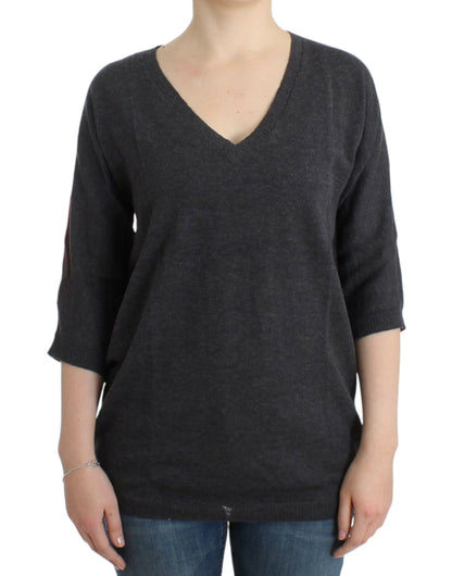 Maglione grigio a maniche corte Costume National