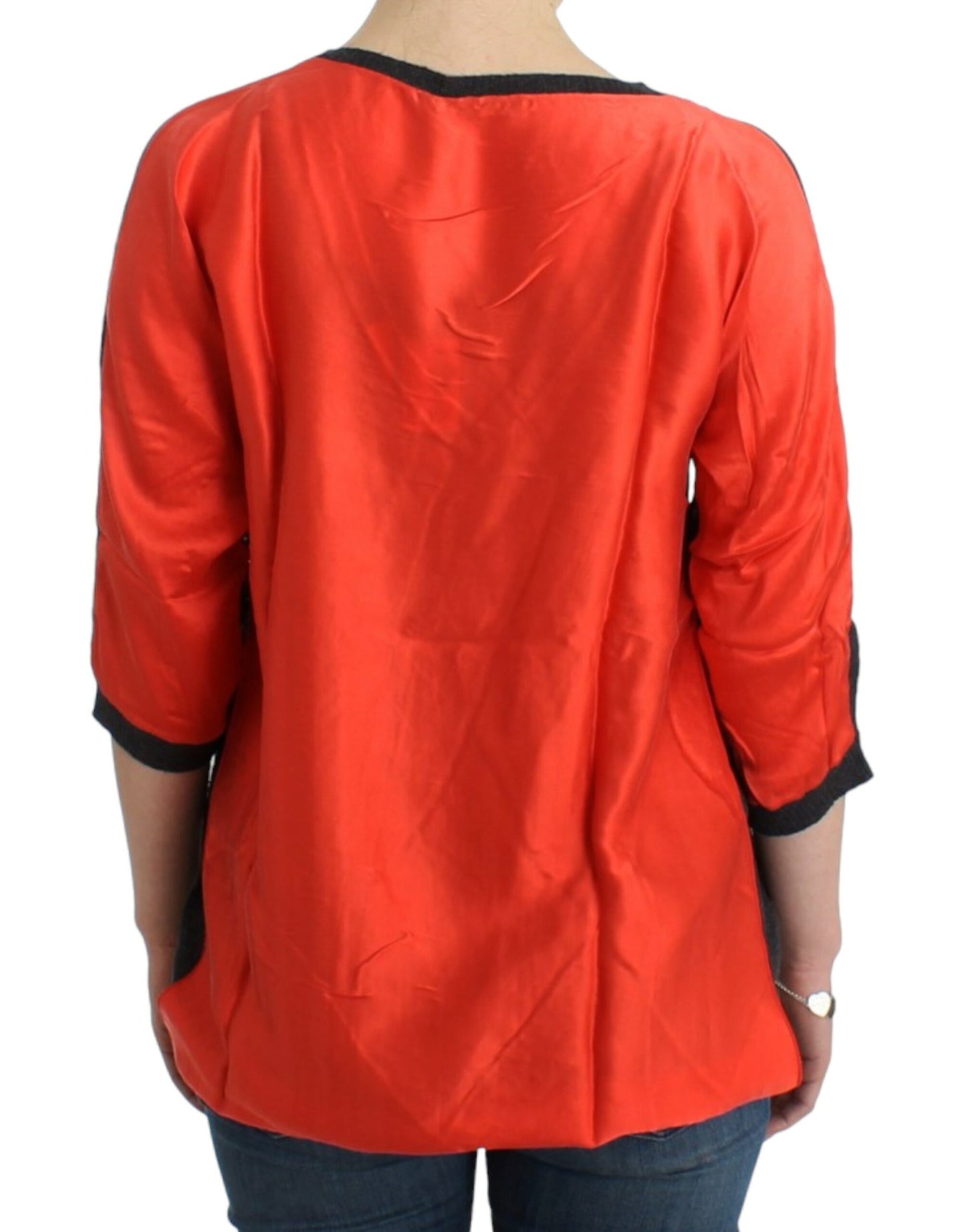 Maglione grigio a maniche corte Costume National