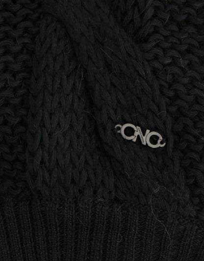 Cardigan lavorato a maglia senza maniche nero Costume National