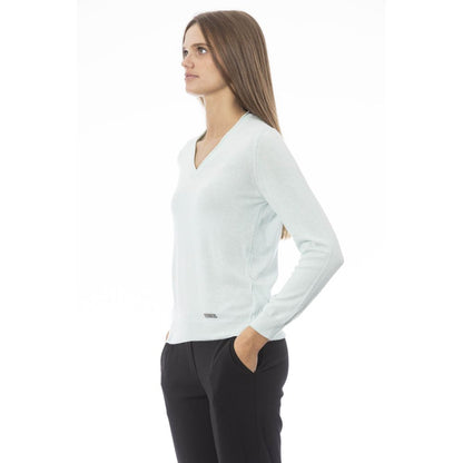 Baldinini Trend Maglione da donna in cashmere azzurro chiaro