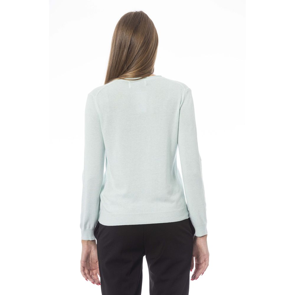 Baldinini Trend Maglione da donna in cashmere azzurro chiaro