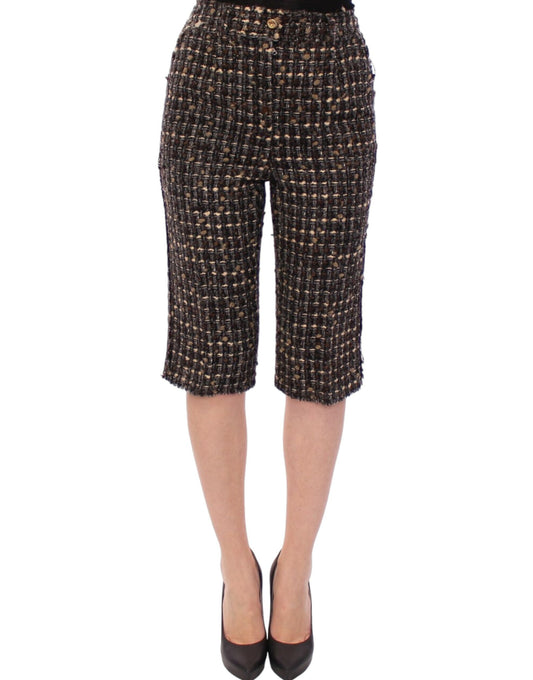 Pantaloni corti in lana multicolore Dolce &amp; Gabbana
