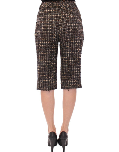 Pantaloni corti in lana multicolore Dolce &amp; Gabbana