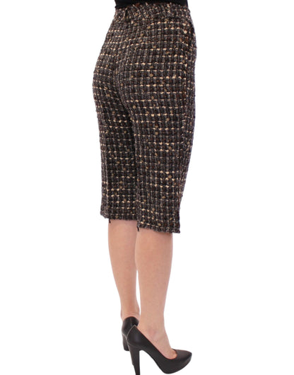 Pantaloni corti in lana multicolore Dolce &amp; Gabbana