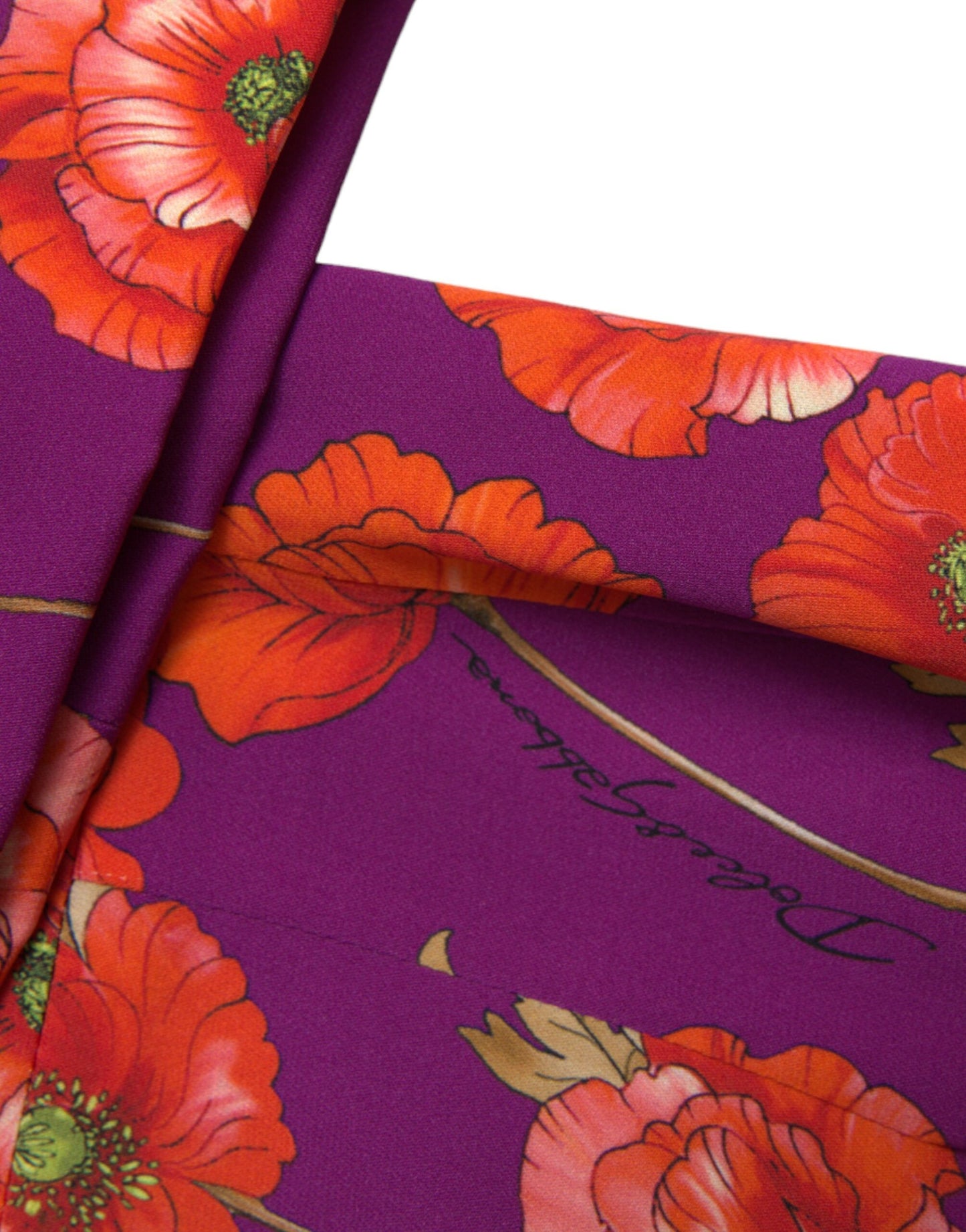 Abito tubino con stampa floreale multicolore di papaveri Dolce &amp; Gabbana