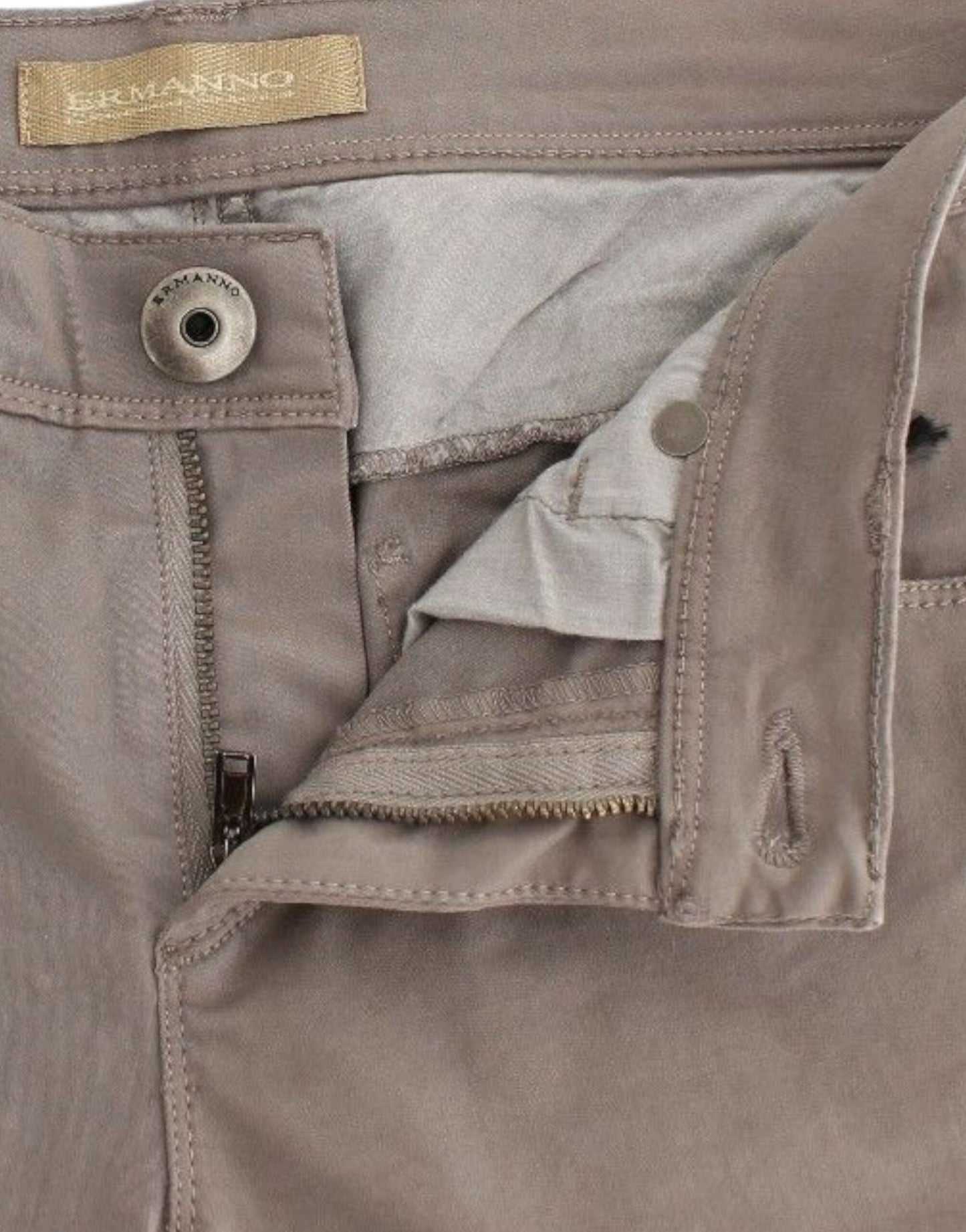 Ermanno Scervino Jeans Slim Beige Taupe Denim Pants Skinny