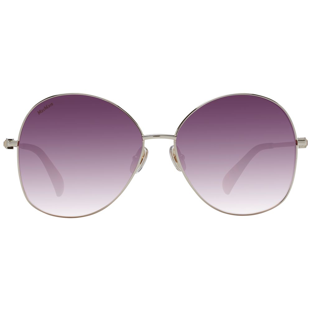 Occhiali da sole Max Mara in metallo dorato