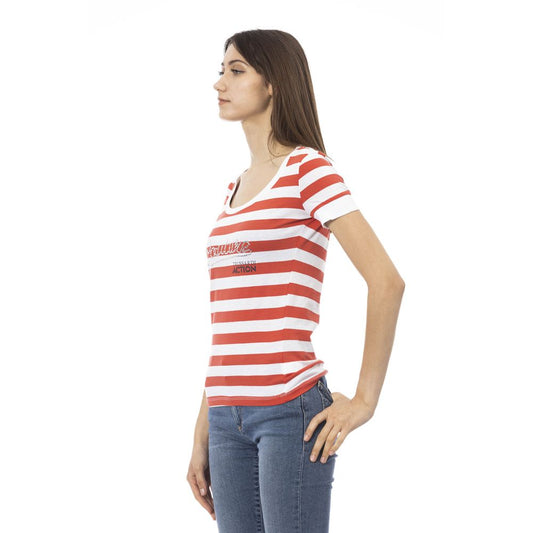 T-shirt da donna in cotone multicolore Trussardi Action
