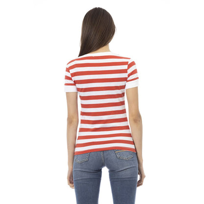 T-shirt da donna in cotone multicolore Trussardi Action