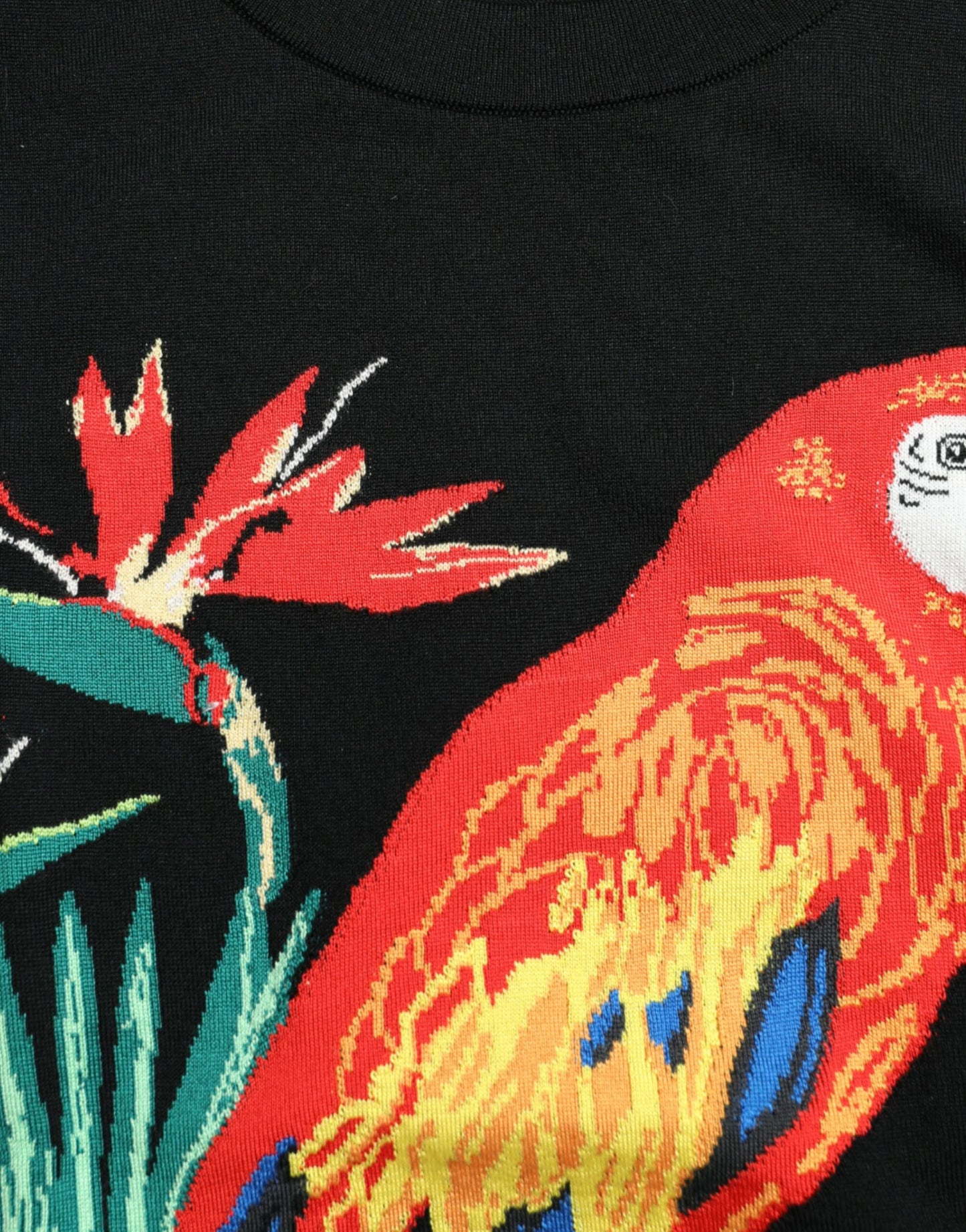 Canotta senza maniche con scollo rotondo nero "Jungle" di Dolce &amp; Gabbana