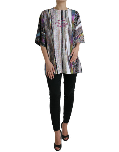 T-shirt con stampa multicolore Dolce &amp; Gabbana con scritta "Love Always"