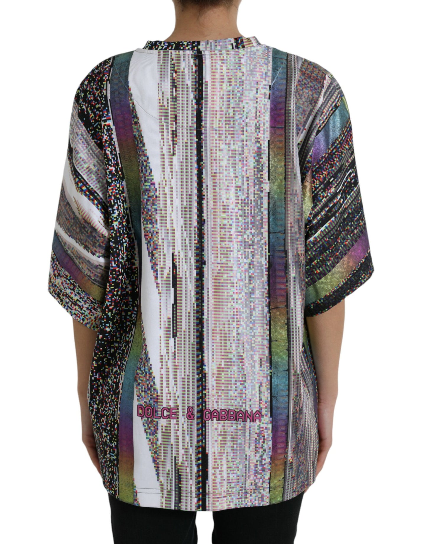 T-shirt con stampa multicolore Dolce &amp; Gabbana con scritta "Love Always"