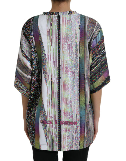 T-shirt con stampa multicolore Dolce &amp; Gabbana con scritta "Love Always"