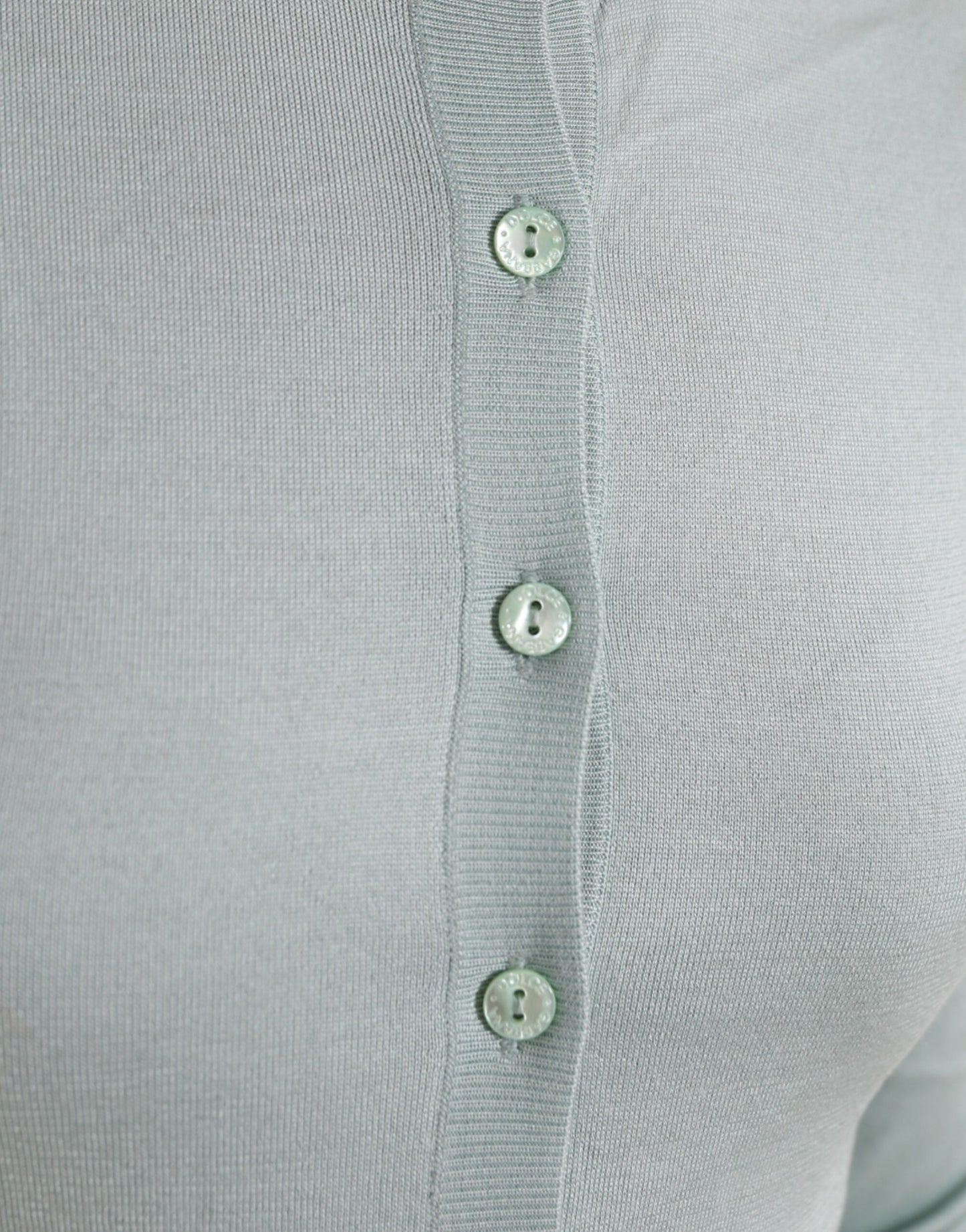 Dolce &amp; Gabbana Cardigan girocollo in seta azzurro chiaro