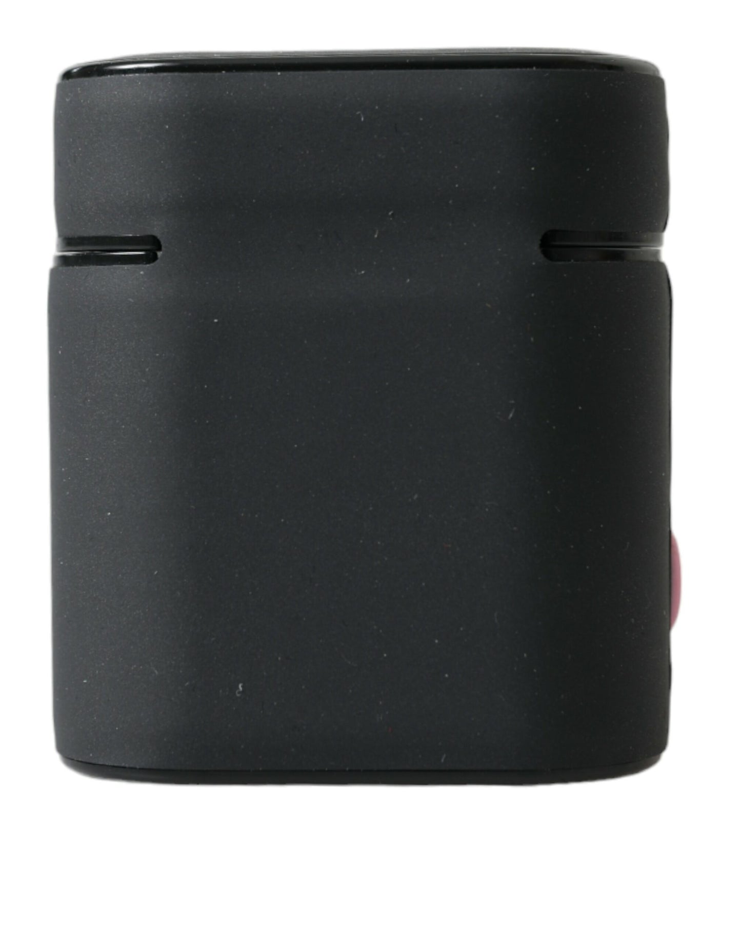 Custodia per Airpods in silicone con logo in rilievo Dolce &amp; Gabbana nero e rosa
