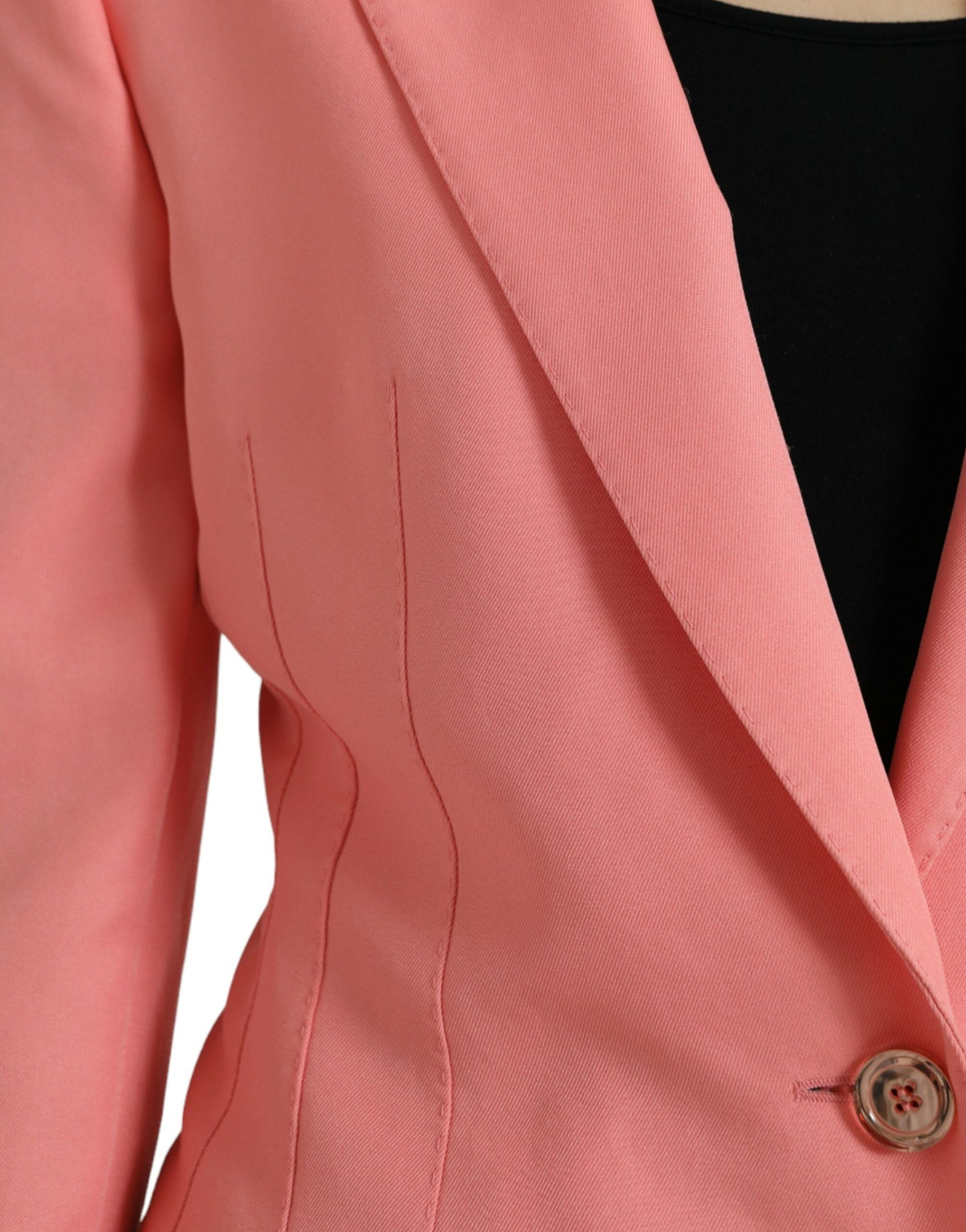 Giacca blazer monopetto in poliestere rosa Dolce &amp; Gabbana