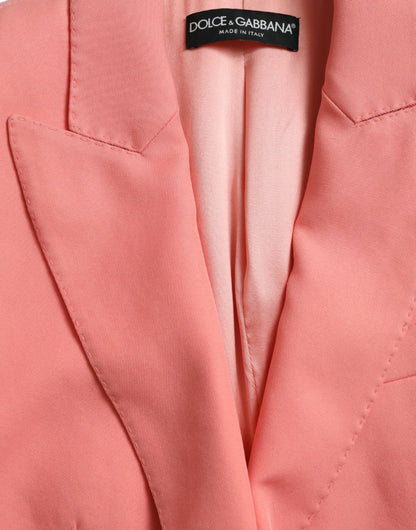 Giacca blazer monopetto in poliestere rosa Dolce &amp; Gabbana