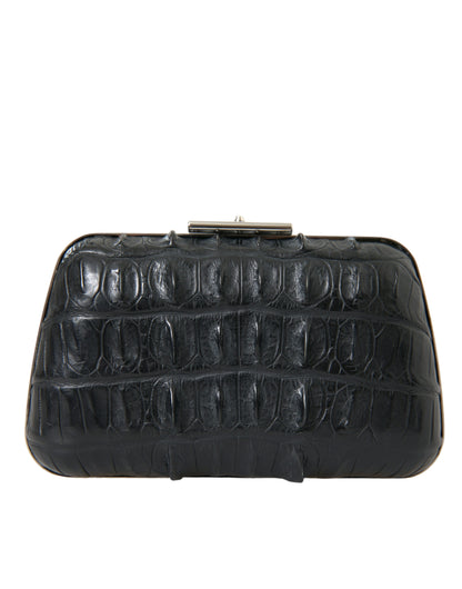 Borsa a tracolla Balenciaga in pelle esotica nera