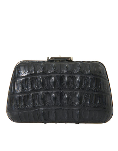 Borsa a tracolla Balenciaga in pelle esotica nera