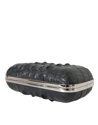 Borsa a tracolla Balenciaga in pelle esotica nera