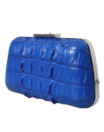 Borsa a tracolla Balenciaga in pelle esotica blu