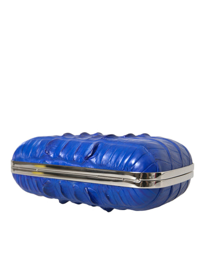 Borsa a tracolla Balenciaga in pelle esotica blu