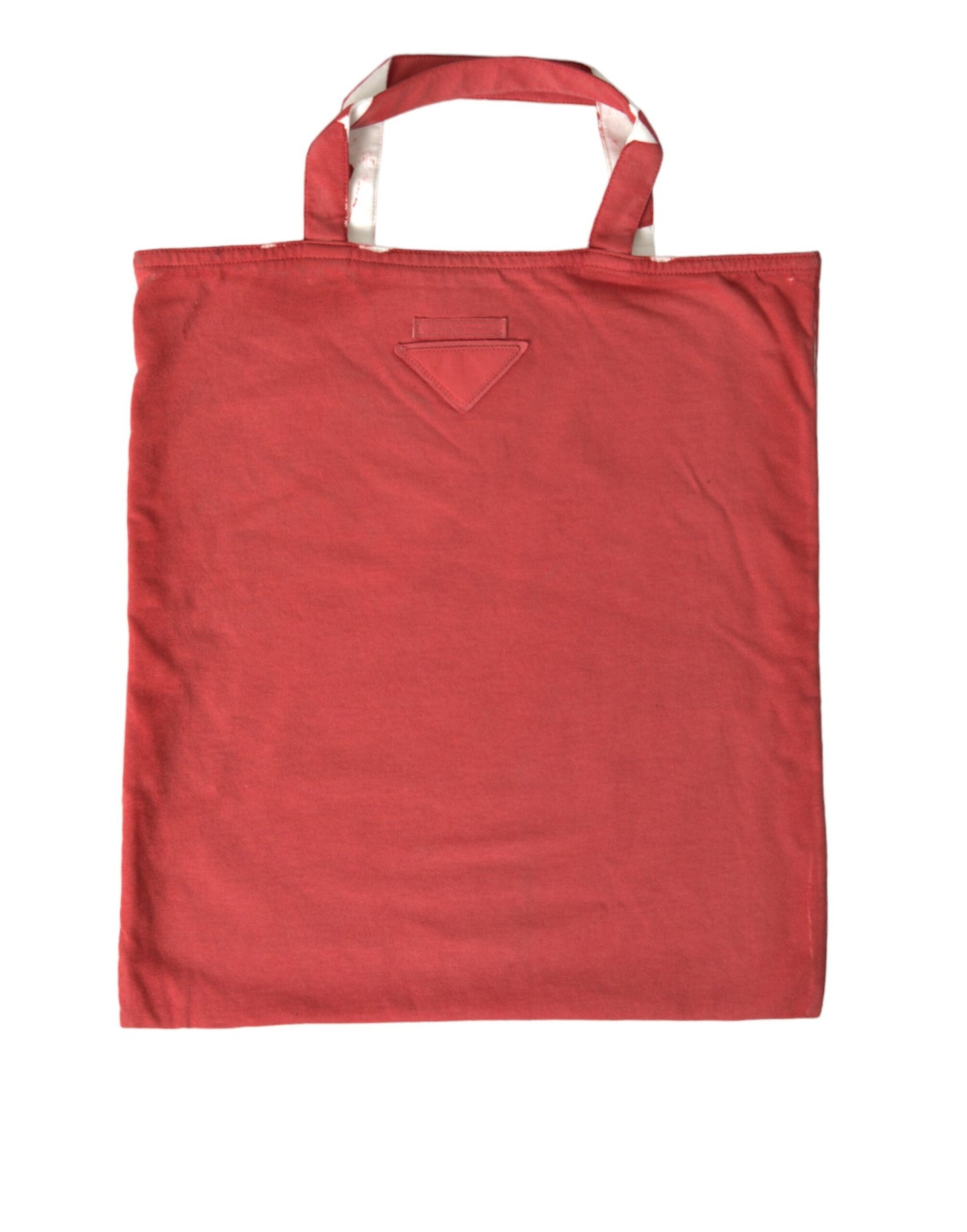 Borsa a tracolla Prada in tessuto jersey rosso con logo