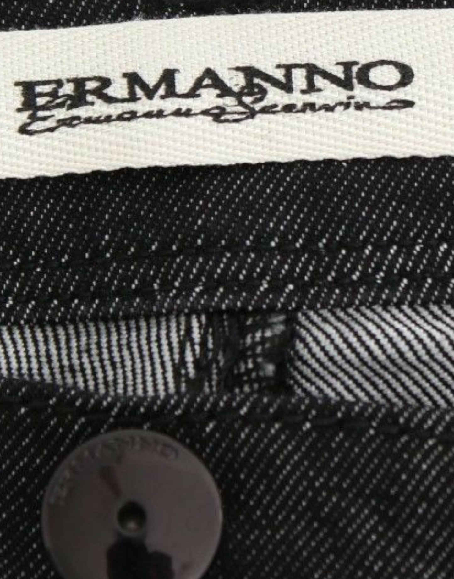 Ermanno Scervino Jeans Slim Neri Pantaloni in Denim Skinny Leg Stretch
