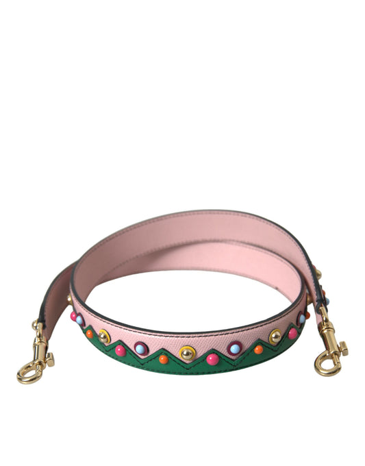 Tracolla per borsa in pelle rosa Dolce &amp; Gabbana
