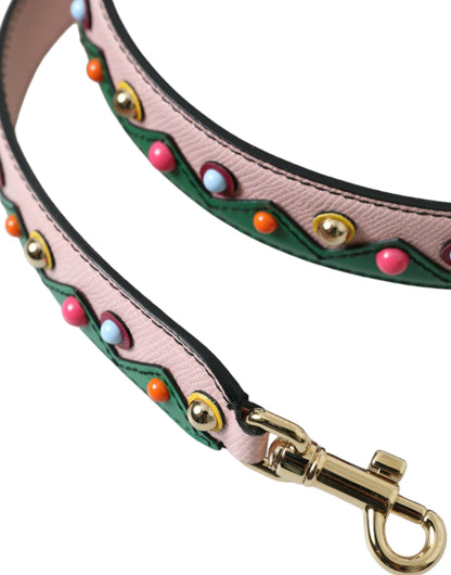 Tracolla per borsa in pelle rosa Dolce &amp; Gabbana