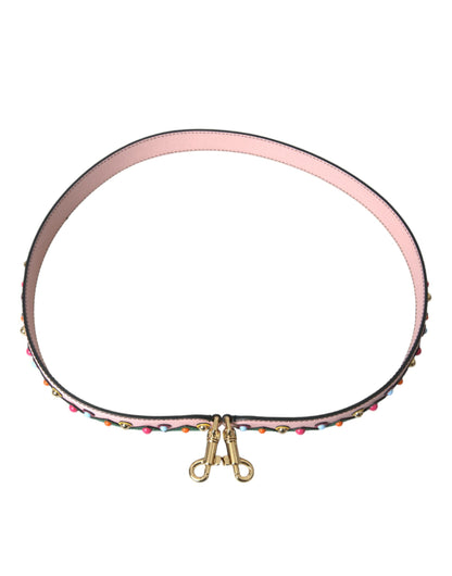 Tracolla per borsa in pelle rosa Dolce &amp; Gabbana