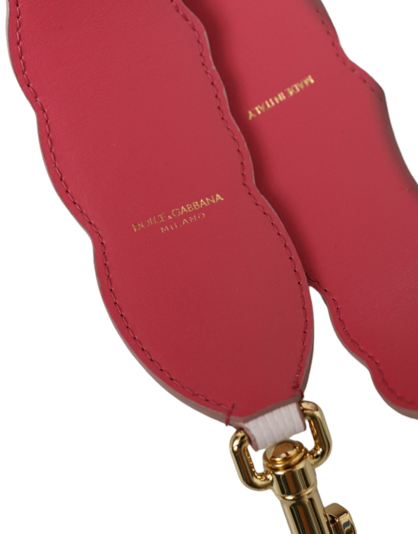 Tracolla in pelle floreale bianca Dolce &amp; Gabbana