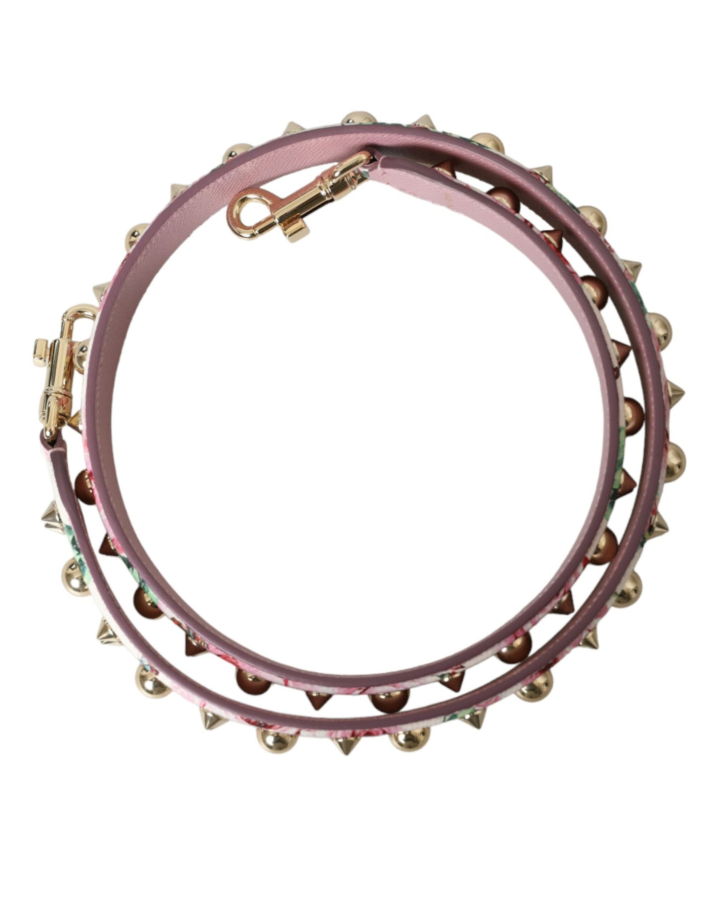 Tracolla per borsa a mano con motivo floreale rosa Dolce &amp; Gabbana