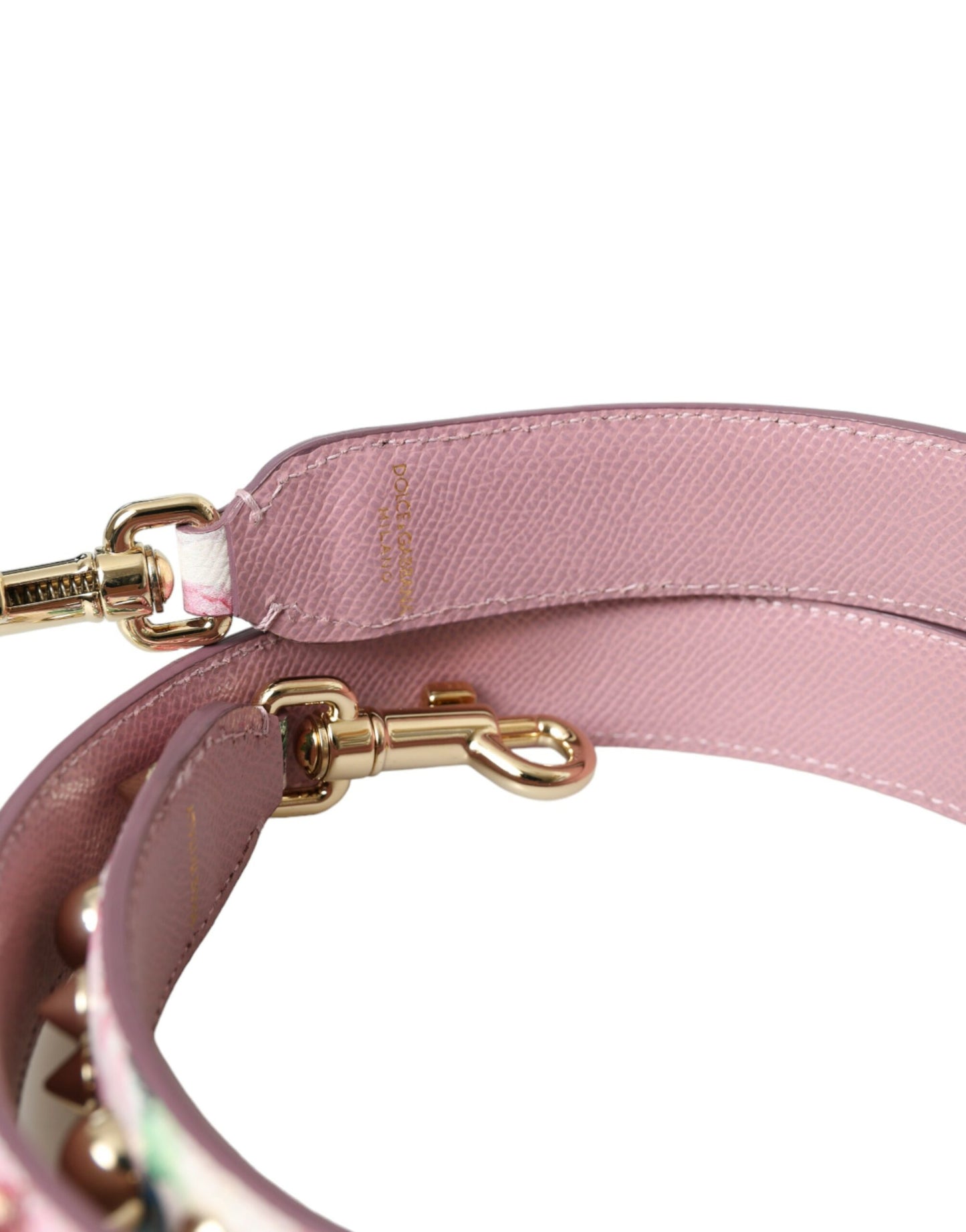 Tracolla per borsa a mano con motivo floreale rosa Dolce &amp; Gabbana