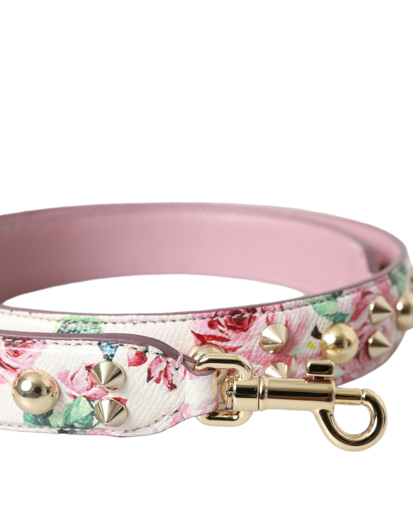 Tracolla per borsa a mano con motivo floreale rosa Dolce &amp; Gabbana
