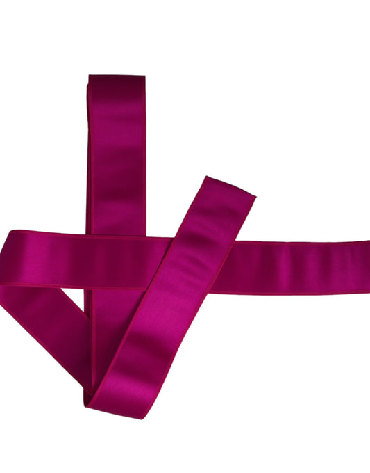 Cintura da donna in seta rosa fucsia Dolce &amp; Gabbana