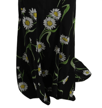 Abito tubino elasticizzato in seta girasole Dolce & Gabbana