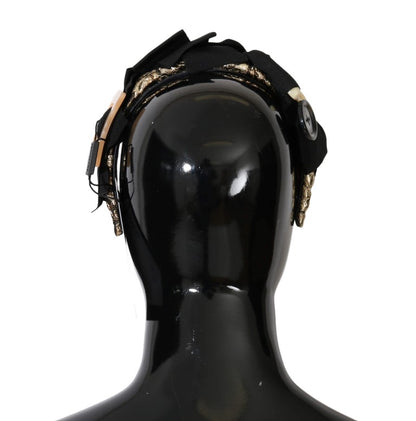Dolce &amp; Gabbana Clear Crystal Brown Hair Band