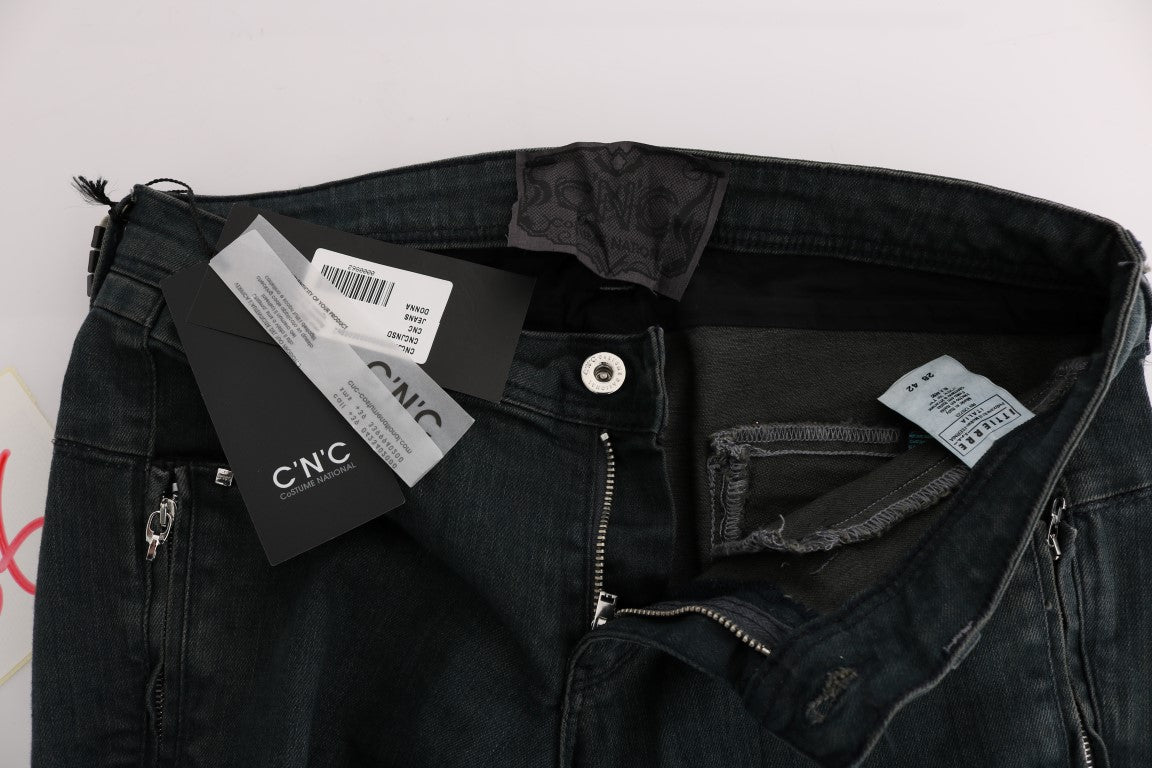 Jeans superslim in cotone grigio Costume National