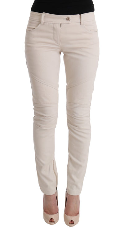 Jeans casual slim fit Ermanno Scervino bianchi