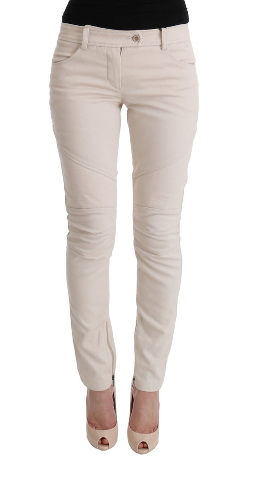 Jeans casual slim fit Ermanno Scervino bianchi
