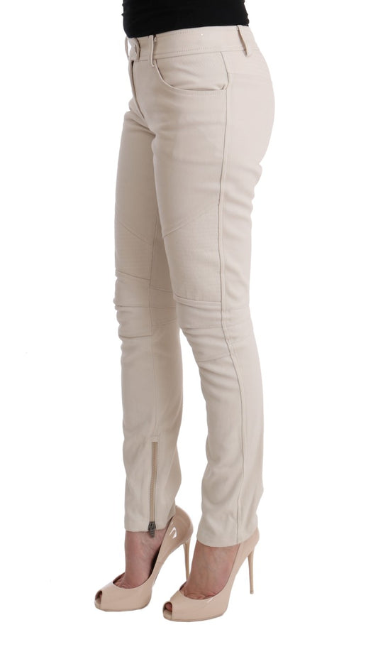 Jeans casual slim fit Ermanno Scervino bianchi