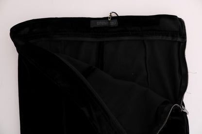 Pantaloni slim fit Ermanno Scervino in velluto nero