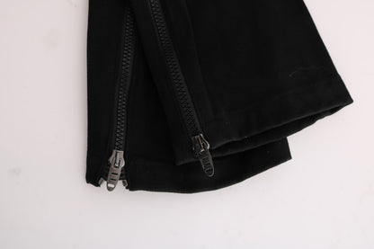Pantaloni casual slim fit Ermanno Scervino in cotone nero