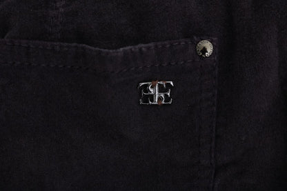 Pantaloni casual cropped Ermanno Scervino in cotone marrone