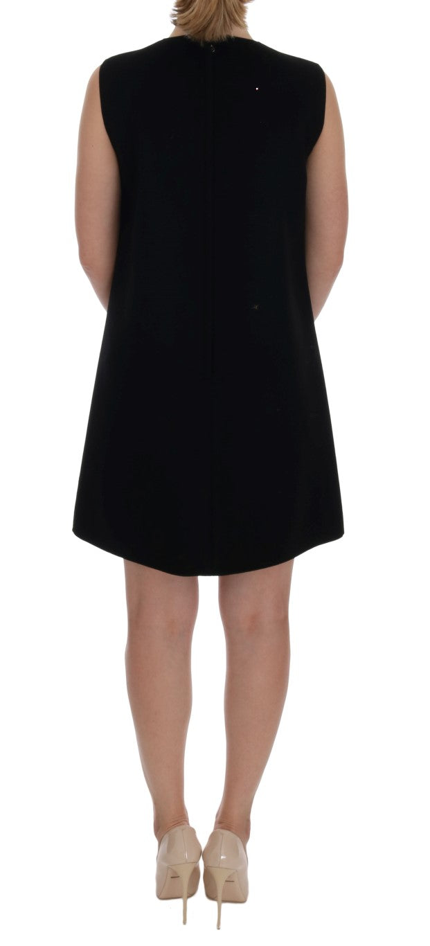 Dolce &amp; Gabbana Abito nero in cristallo I AM A PRINCESS